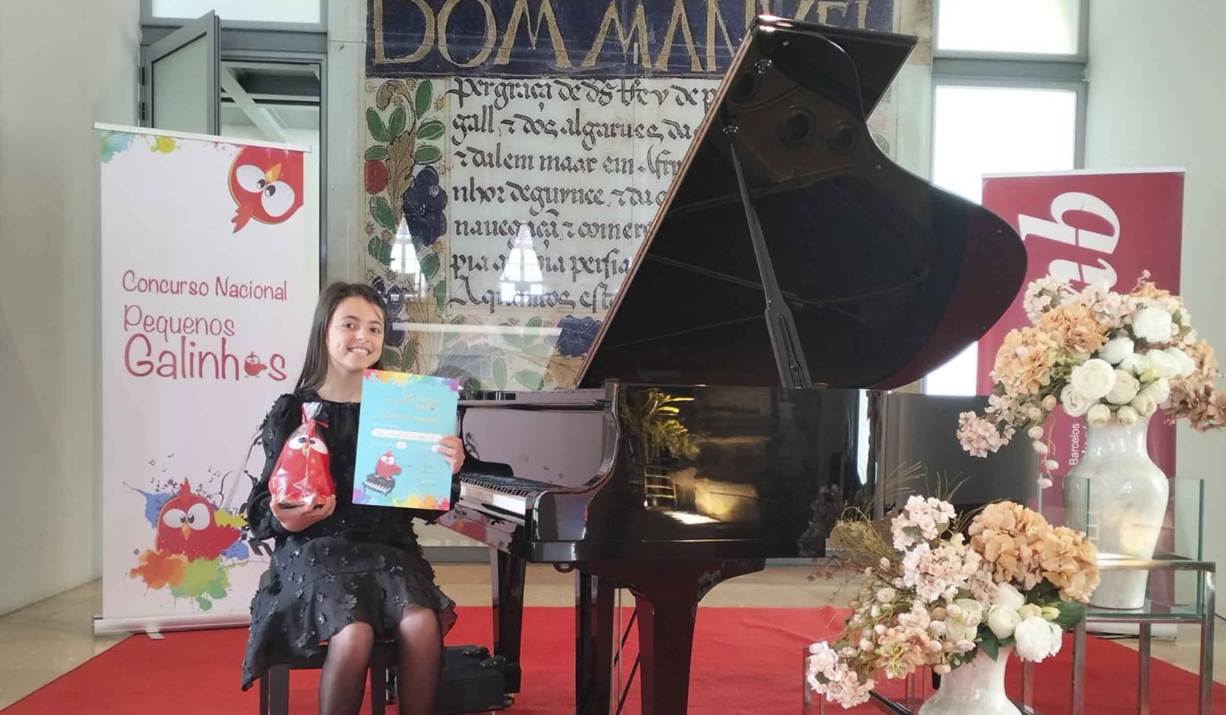 Maria Eduarda Madureira venceu Concurso Nacional “Pequenos Galinhos”