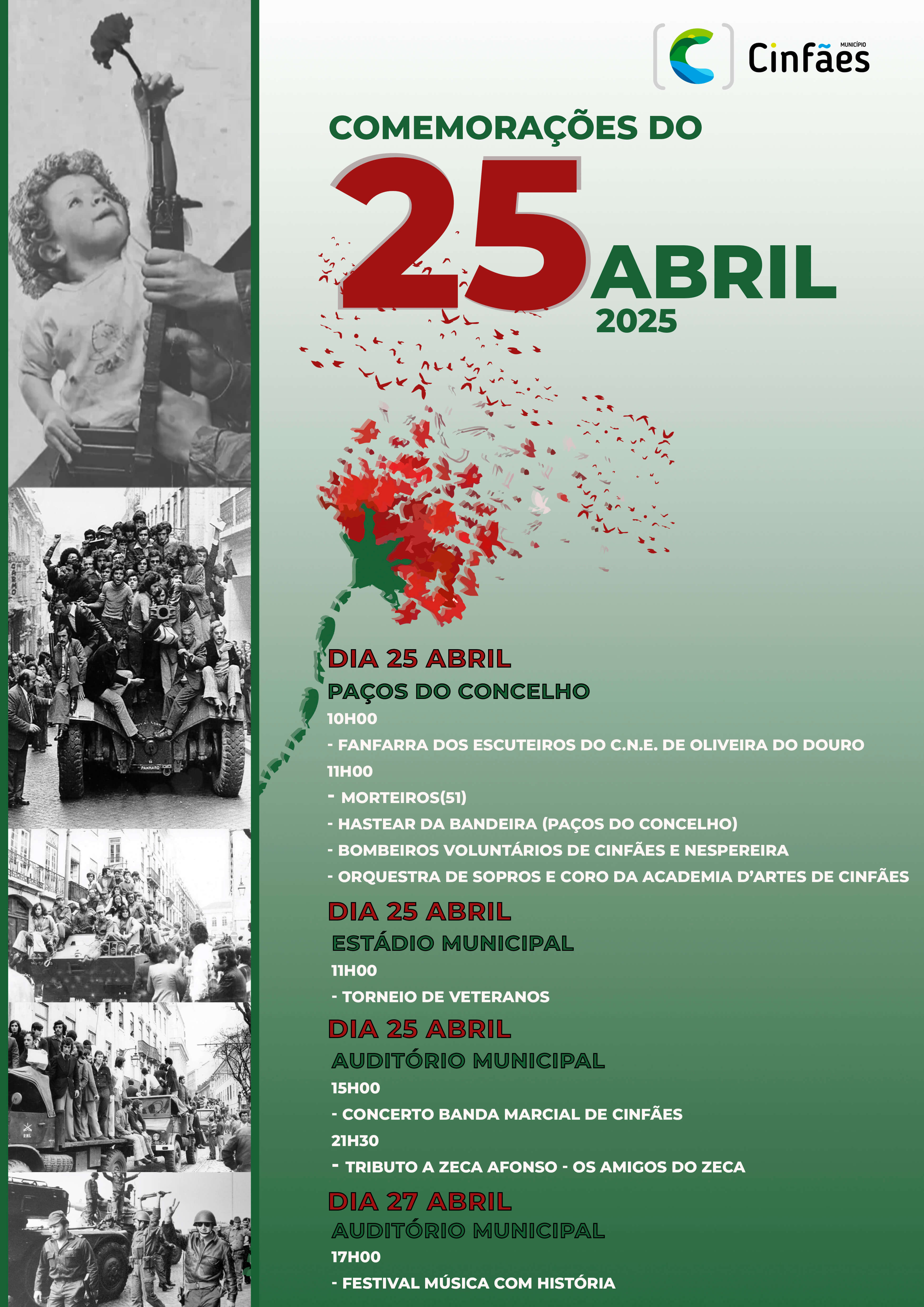Cinfães celebra o 25 de Abril!