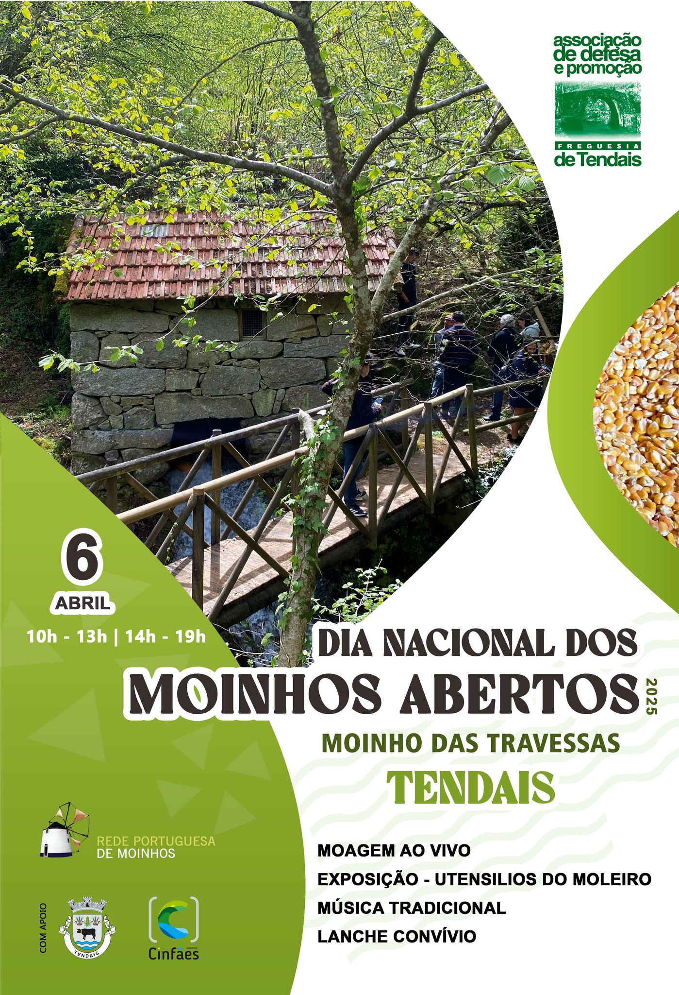 Dia Nacional dos Moinhos Abertos: Visite o Moinho das Travessas em Tendais!