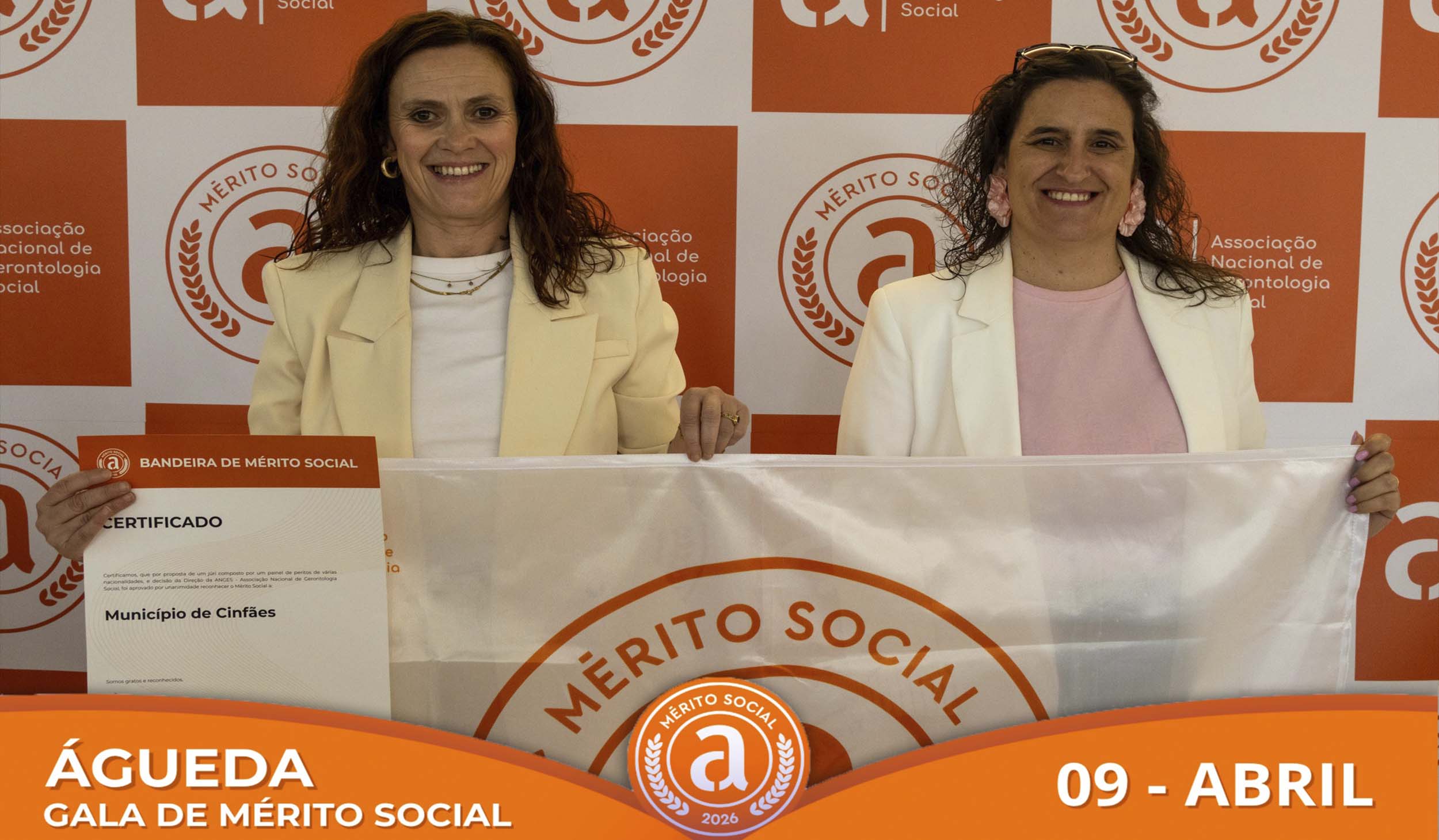 Cinfães volta a ser distinguido com a Bandeira de Mérito Social!