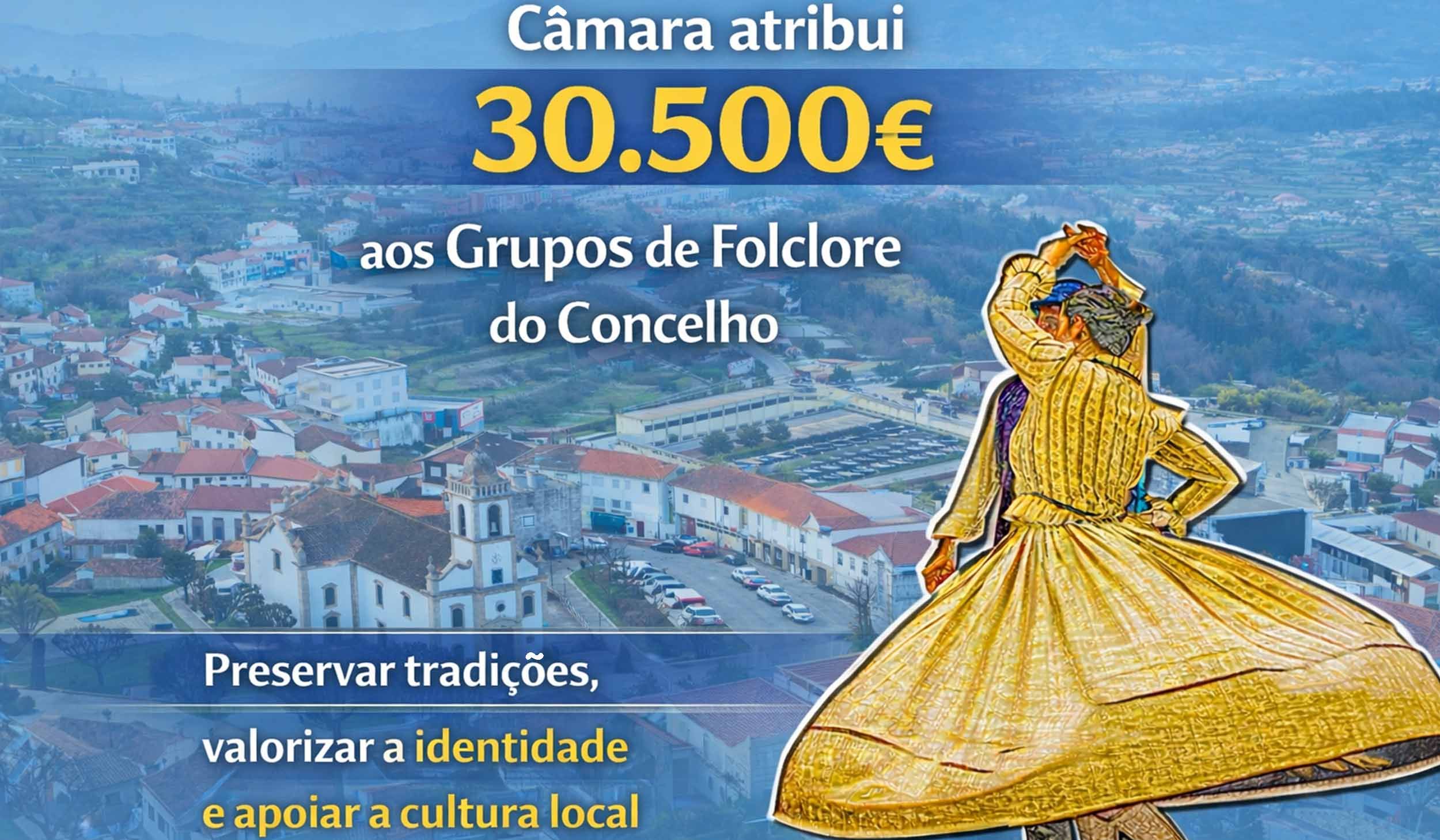 30.500 euros para apoiar os Grupos de Folclore do Concelho