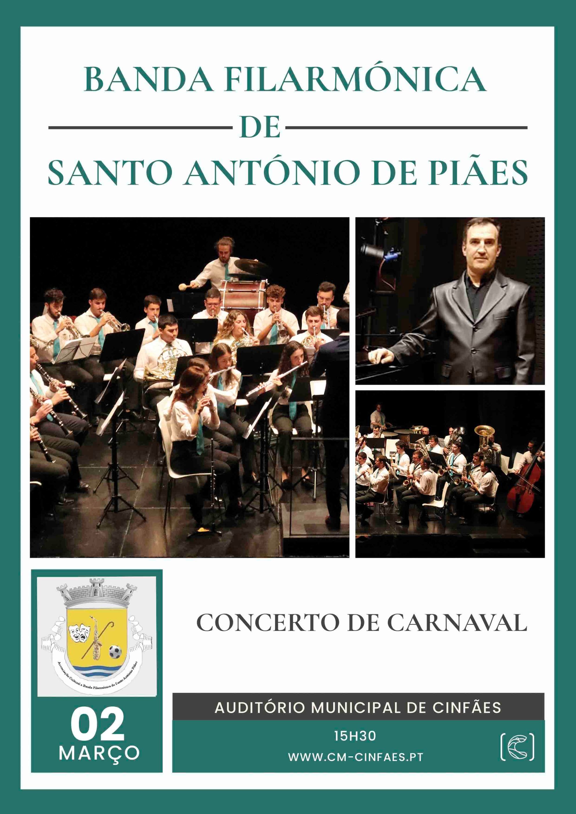 Concerto de Carnaval com a Banda Filarmónica de Santo António de Piães